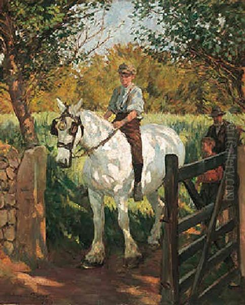 The White Horse Oil Painting by Stanhope Forbes