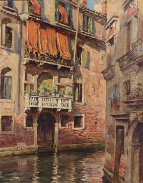 A Venetian Gateway Oil Painting by Stanhope Forbes