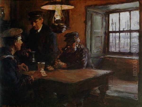 The Inn Oil Painting by Stanhope Forbes