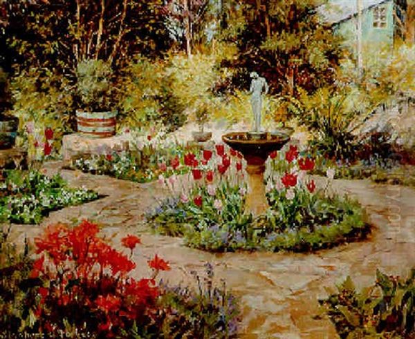 The Italian Garden Oil Painting by Stanhope Forbes