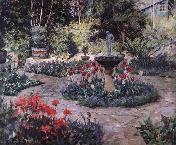 The Italian Garden by Stanhope Forbes