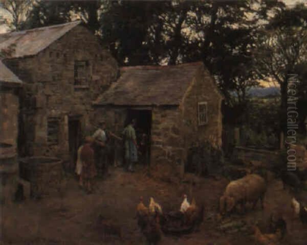 Livestock Oil Painting by Stanhope Forbes