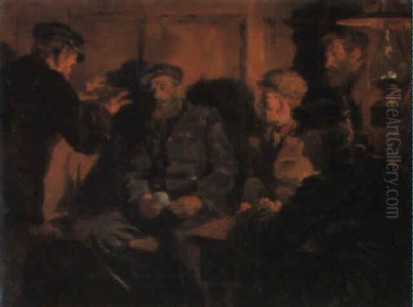 Illustration To Mcjacob's Story Oil Painting by Stanhope Forbes