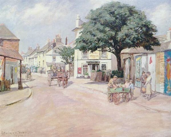 The Fountain Tavern Oil Painting by Stanhope Forbes