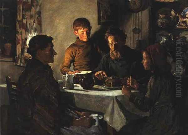 The Saffron Cake Oil Painting by Stanhope Forbes