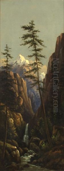 Sierra Mountain Defile Oil Painting by Henry Chapman Ford