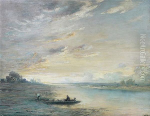 Le Bac Oil Painting by Henri-Louis Foreau