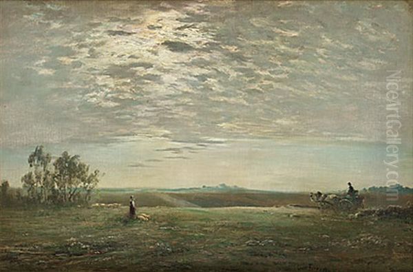 Vagskalet Oil Painting by Henri-Louis Foreau