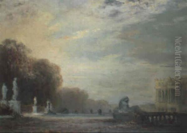 Versailles, Le Parc Oil Painting by Henri-Louis Foreau