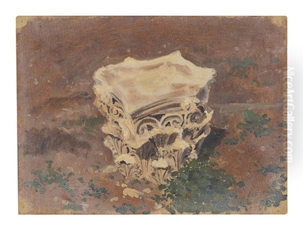 Corinthian Capital Oil Painting by Lockwood de Forest