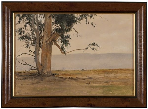 Eucalyptus Landscape Oil Painting by Lockwood de Forest