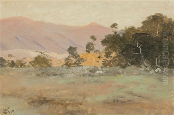 Santa Barbara Foothills Oil Painting by Lockwood de Forest