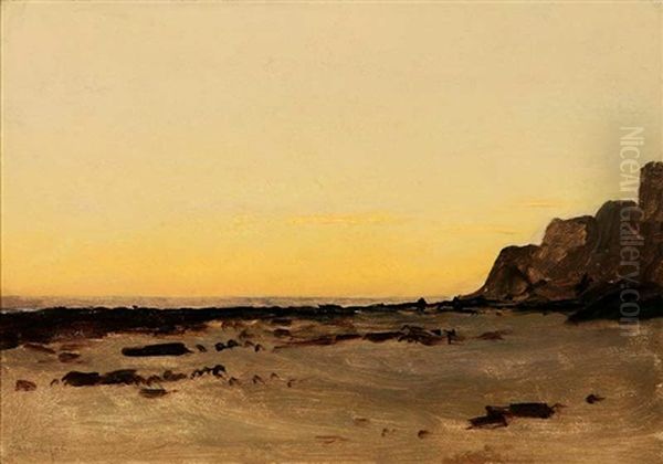 Santa Barbara Sunset Oil Painting by Lockwood de Forest