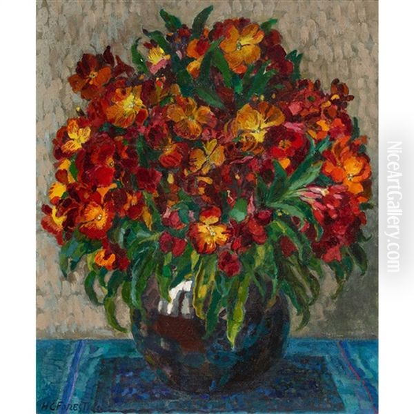 Blumenstillleben Oil Painting by Henry-Claudius Forestier