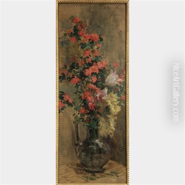 Floral Still Life Oil Painting by Henry-Claudius Forestier