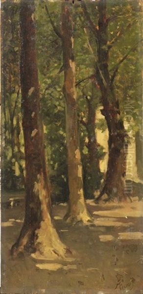 Nel Parco Oil Painting by Achille Formis