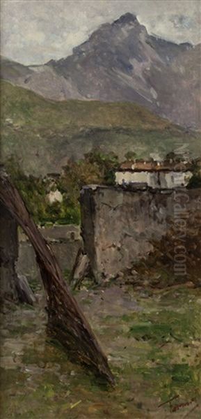 Paesaggio Di Montagna Oil Painting by Achille Formis