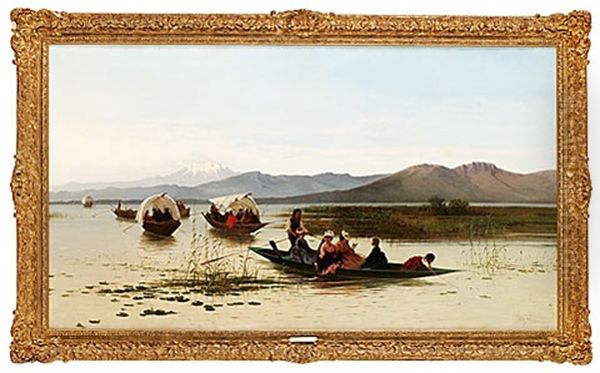 Barche Sulla Laguna Oil Painting by Achille Formis