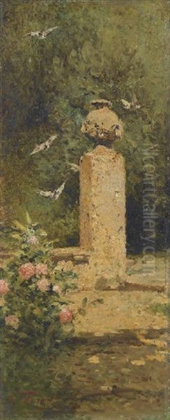 Angolo Di Giardino Oil Painting by Achille Formis