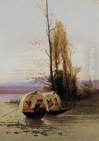 Sul Lago Oil Painting by Achille Formis