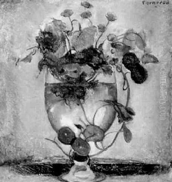 Blumen In Einem Glas Oil Painting by Rodolphe Fornerod