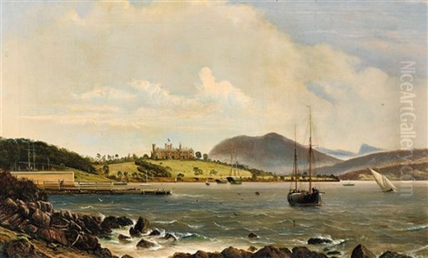 View Of Government House, Hobart, From The Queens Domain Oil Painting by Haughton Forrest