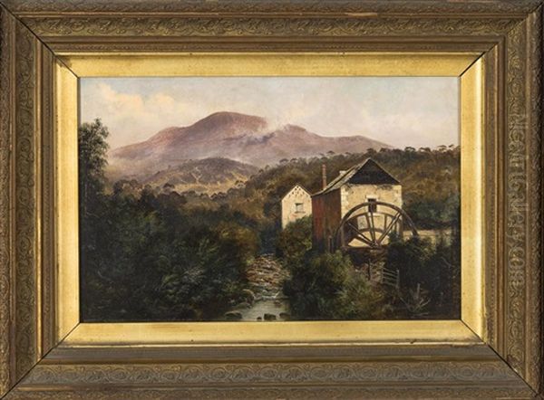 The Old Mill At New Town Creek Oil Painting by Haughton Forrest