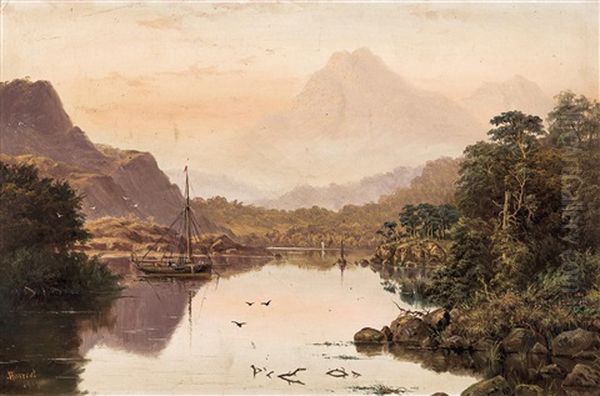 Derwent Water, Cumberland Oil Painting by Haughton Forrest