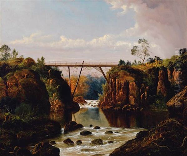 Bridge At Corra Lynn Oil Painting by Haughton Forrest