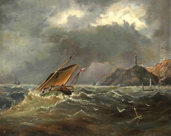 Light House Oil Painting by Haughton Forrest