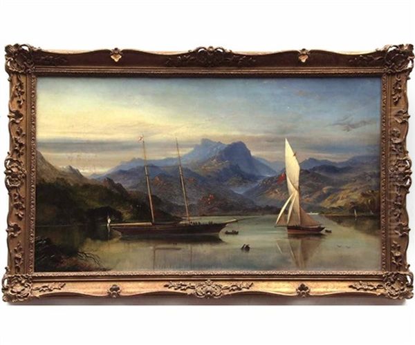 Royal Yacht Fairy On A Loch Oil Painting by James Haughton Forrest