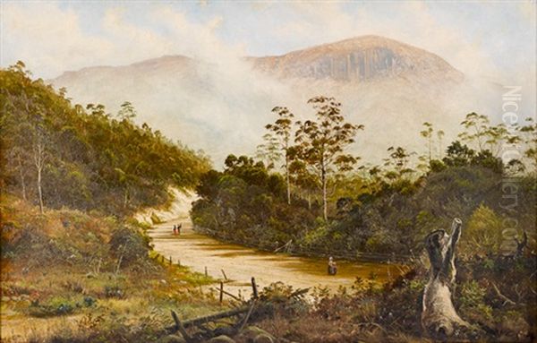 Untitled (view Of Mount Wellington, Tasmania) Oil Painting by James Haughton Forrest