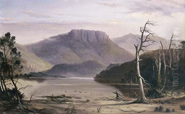 Lake St. Clair, Tasmania Oil Painting by James Haughton Forrest