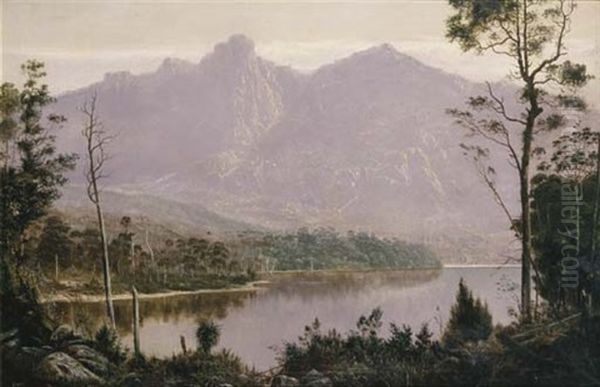 Mount Olympus And Mount Marion, Tasmania by James Haughton Forrest