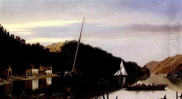 Harbour Inlet Oil Painting by James Haughton Forrest