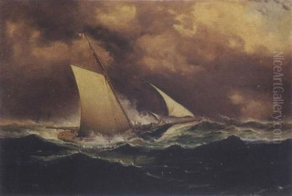 In Heavy Seas Oil Painting by James Haughton Forrest