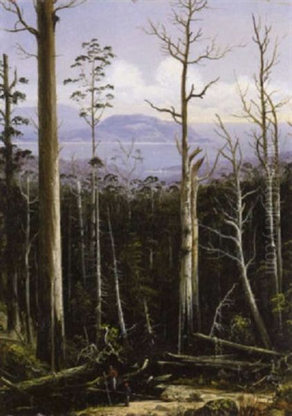 Tasmanian View Oil Painting by James Haughton Forrest