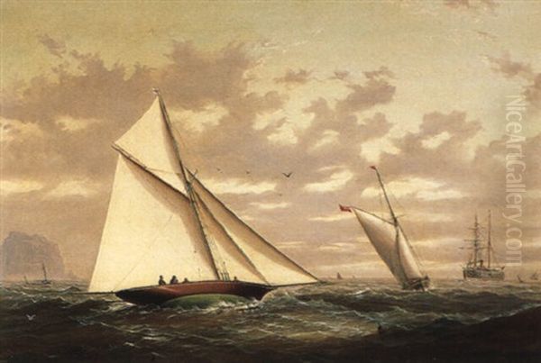 The Yacht Race Oil Painting by James Haughton Forrest