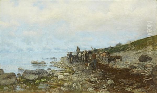 Gotlandsk Strand Oil Painting by Victor Forssell