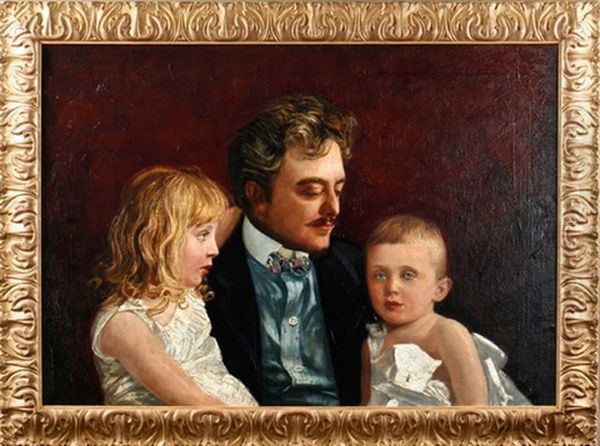 Familienportrait Oil Painting by Arthur Fedor Foerster