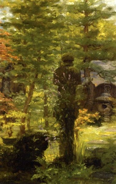 Cabin In The Woods Oil Painting by John Wycliffe Lewis Forster