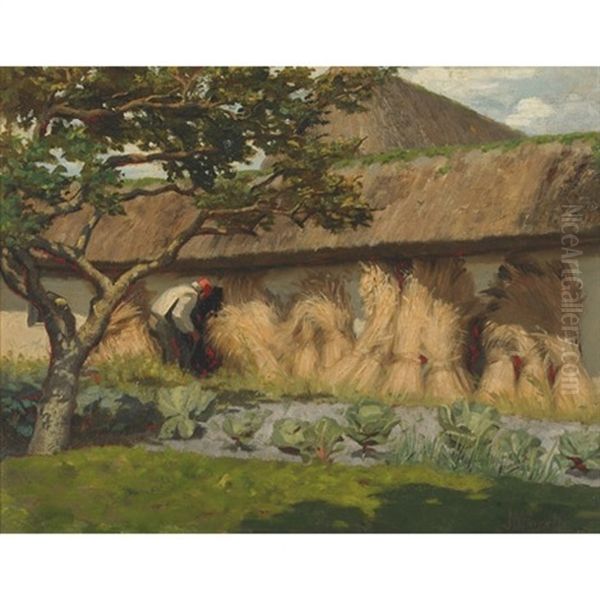 The Harvest Oil Painting by John Wycliffe Lewis Forster