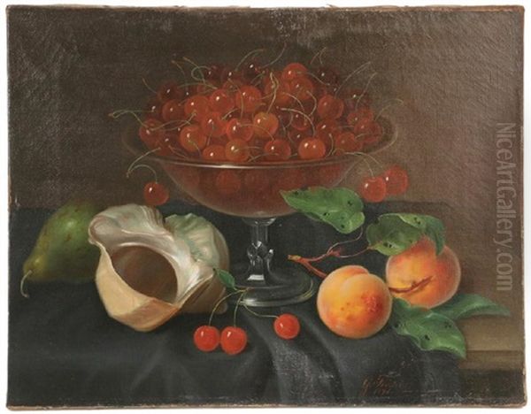 Still Life Of Fruit Oil Painting by George Forster