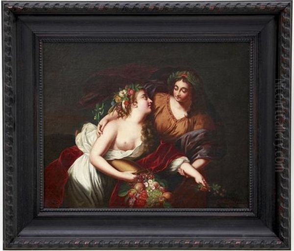 Allegorical Scene Oil Painting by George Forster