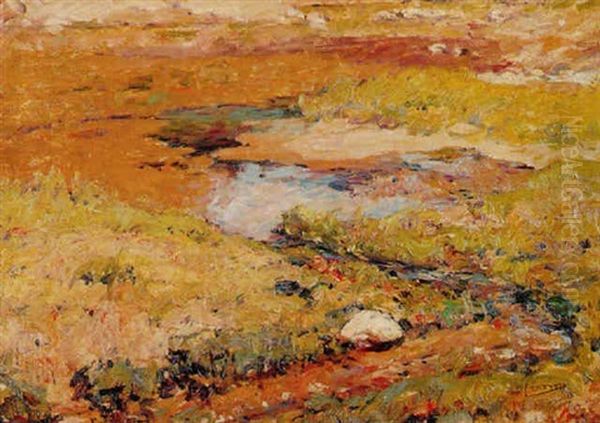 Stream And Rock Oil Painting by William Forsyth