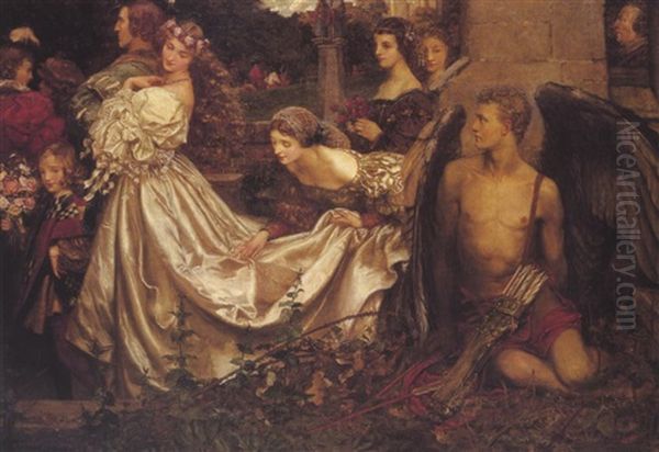 The Uninvited Guest Oil Painting by Eleanor Fortescue-Brickdale