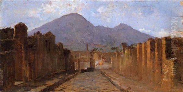 Antiche Rovine Oil Painting by Ettore Forti