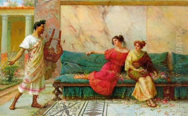 The Serenade Oil Painting by Ettore Forti