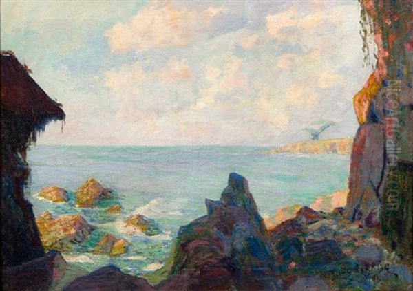 La Cote Rocheuse Oil Painting by Louis Fortuney