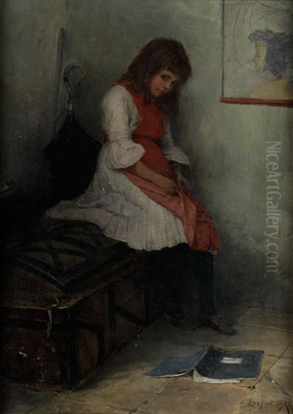 Schlechte Schulnoten Oil Painting by Leon Fortunski